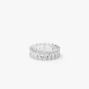 CLEAR BAGUETTE RING Silver
