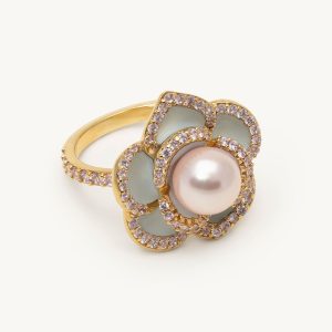 Coco rose ring – Celestial pink / blue