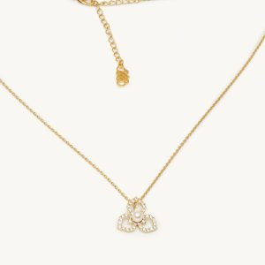 Elise necklace – Ivory pearl (gold)