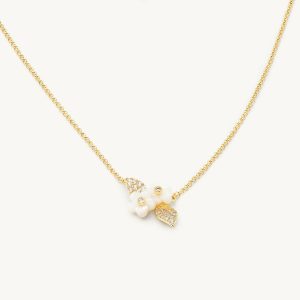 Claire necklace – Creme puff