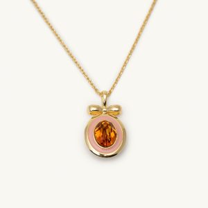 Amber necklace – Peaches