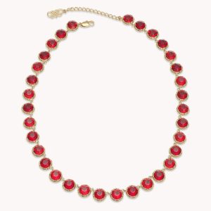 Victoria necklace – Scarlet red