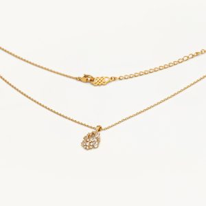 Petite Miss Alice necklace – Crystal (gold)