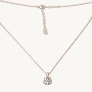 Petite Miss Alice necklace – Crystal (silver)