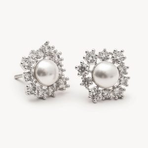 New Emily pearl earrings – Ivory