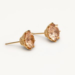 Elenora studs – Champagne (gold)