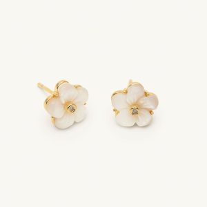 Petite Claire earrings – Creme puff