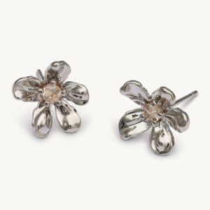 Petite Eponine stud earrings – Silver