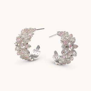 Laurel hoops earrings – Silver