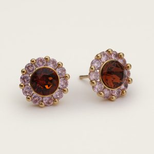 New Miss Sofia earrings – Pink amber (limited)