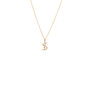 IX S Letter Charm 14K