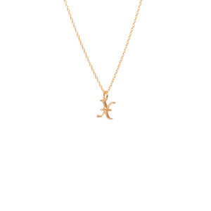 IX X Letter Charm 14K