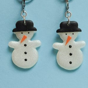 Snögubbe örhängen