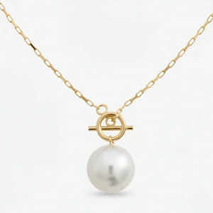 BOLD PEARL NECKLACE Gold