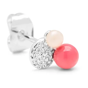 Bouquet Plate örhänge 1 st - Silver Plated