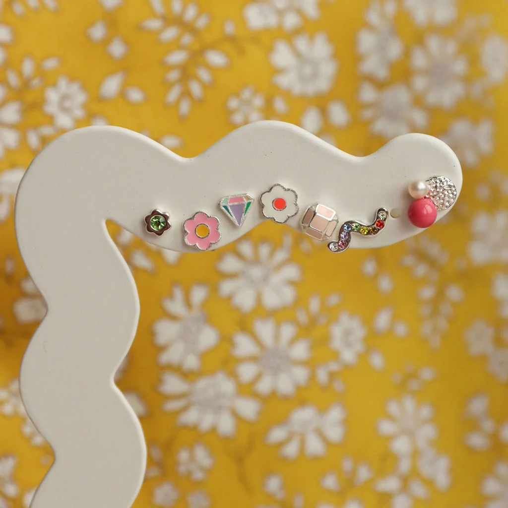 Bouquet Plate örhänge 1 st - Silver Plated - Bild 4