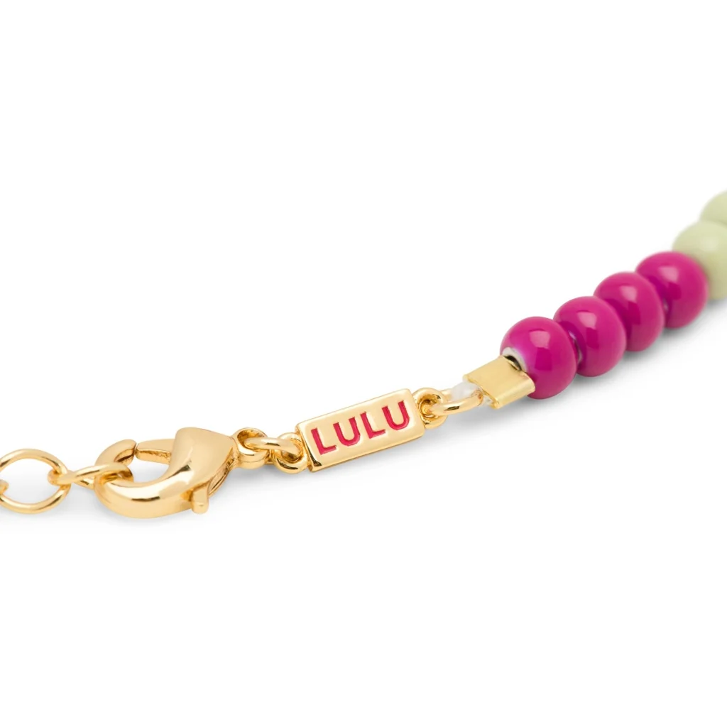 Color Ball Halsband - Plum/Silk Light Green - Bild 6