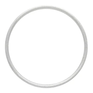 Color Bangle borstad - Silver Plated