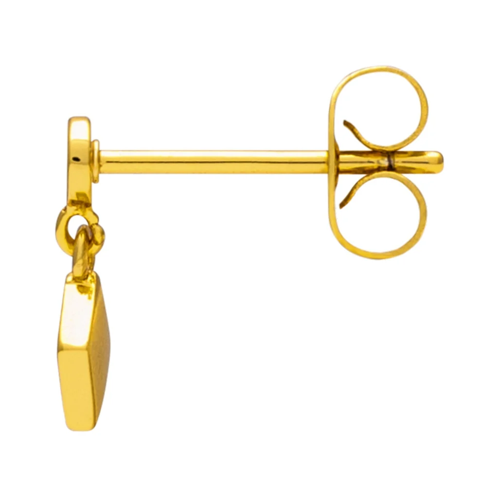 Confetti Dangling örhänge 1 st guldpläterad - Burnt Coral - Bild 7