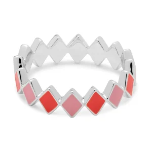 Confetti Ring Silver - Pink