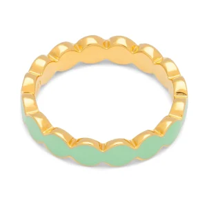 Connected Circles Ring - Seasalt Green