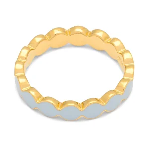 Connected Circles Ring - Skyride Blue