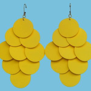 Paljett örhängen – Gul