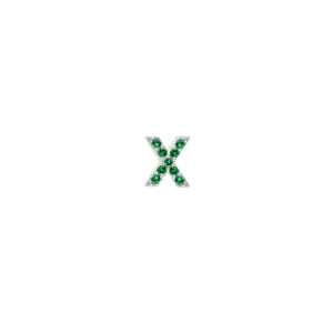 IX X Green Earring Silver