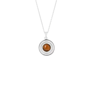 IX Anker Necklace Tiger Eye Silver