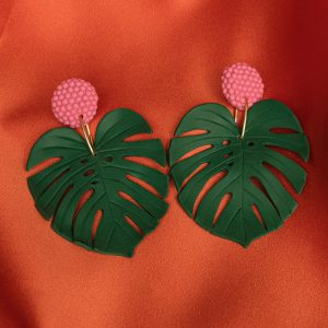 Monstera dots – rosa