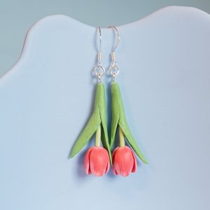 Tulpan örhängen – Rosa