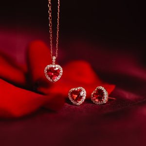 Delphine Pink ruby / 2 pcs SET