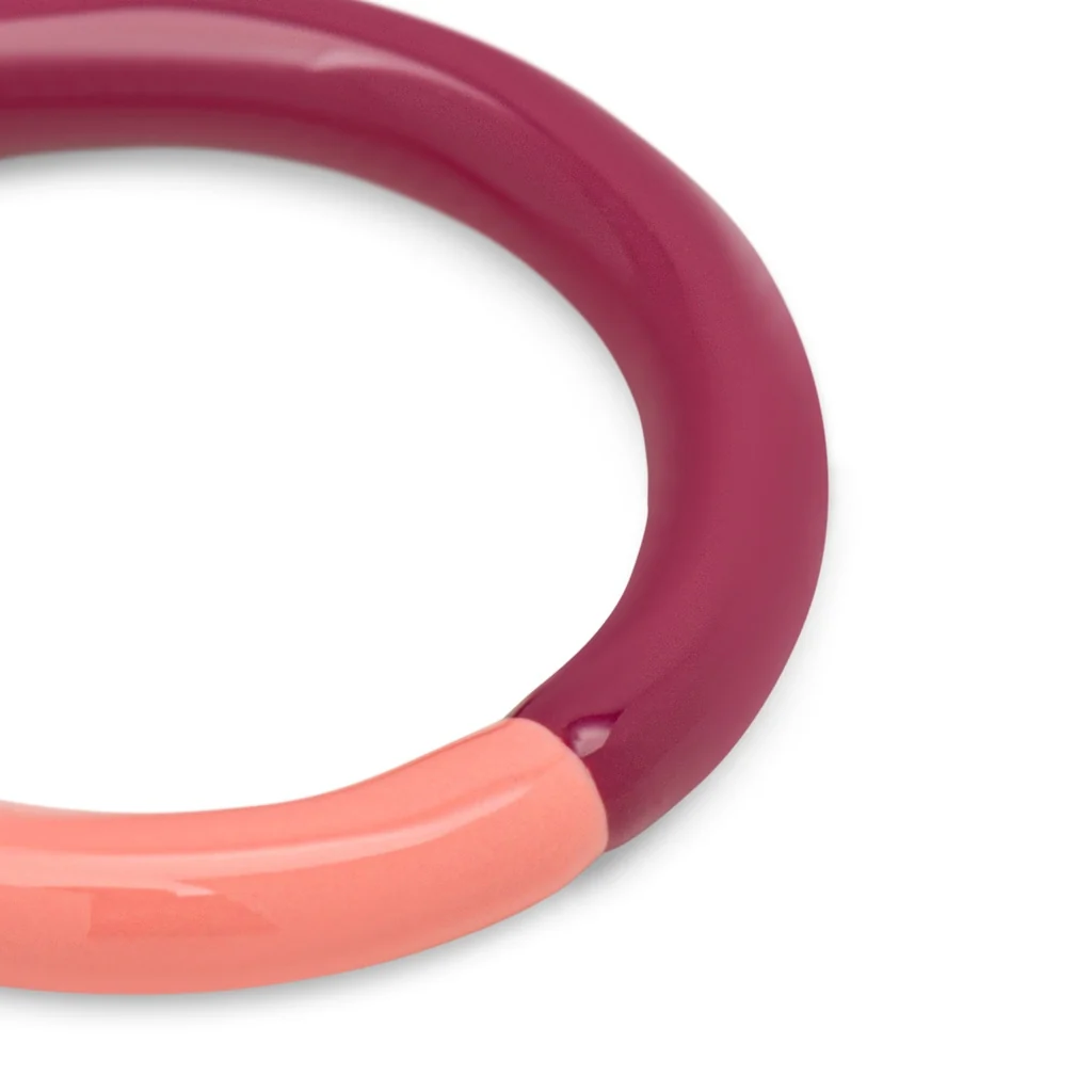 Double Color Ring - Burnt Coral - Plum - Bild 8