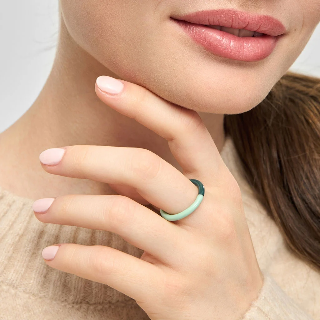 Double Color Ring - North Sea Green/Seasalt Green - Bild 3