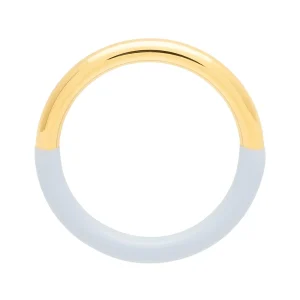 Double Color Ring guldpläterad - Skyride Blue