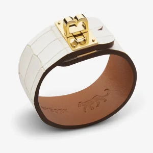 FARRIER White Croc Gold