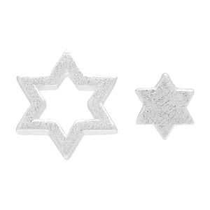 Family Star Örhängen par - Silver