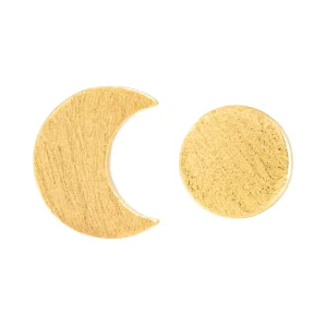 Family To The Moon And Back örhängen par - Guldpläterad