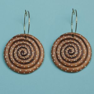 Kanelbulle örhängen 2.0 – Stora med hoops