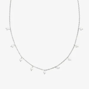 THIN PEARL NECKLACE Silver