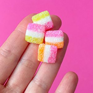 Striped candy earrings