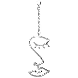 Topping Long Woman örhänge 1 st - Silver Plated