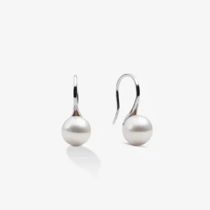 PEARL HOOK EARRINGS Silver