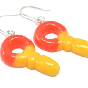 Godisnapp örhängen gul