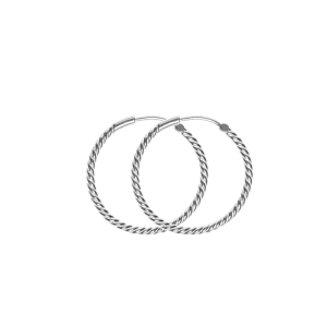 IX Rope Earrings Silver