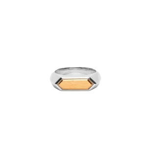 IX Mini Hexagon Ring Silver