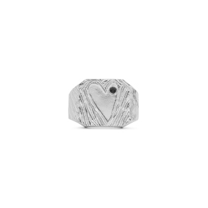 IX Heart in a Box Ring Silver