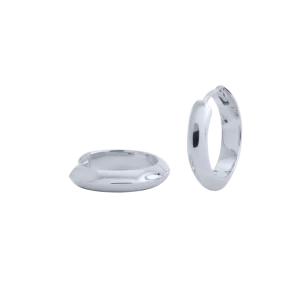 IX Chunky Edge Earring Silver