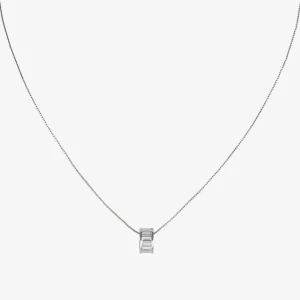 RING PENDANT NECKLACE Silver