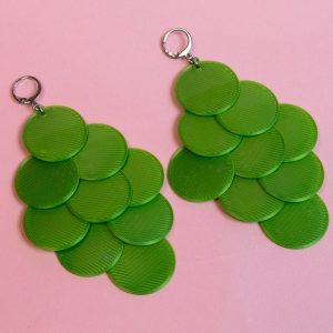 Paljett Örhängen – Magical Green